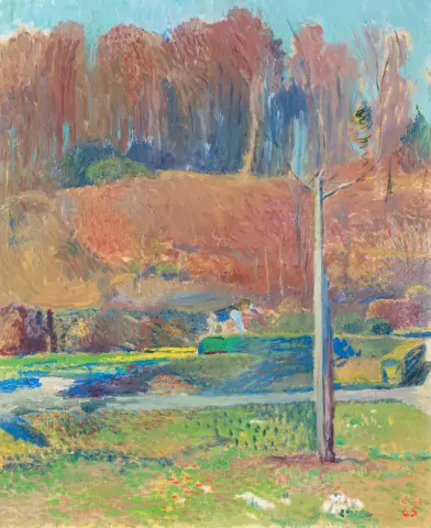 Garten in der Oschwand im Frühling, 1945