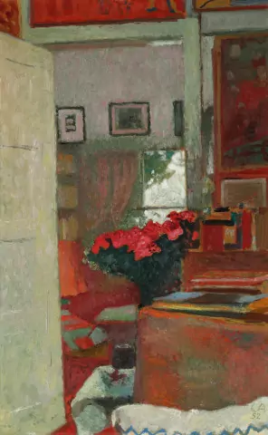 Interieur mit Azaleen, 1952