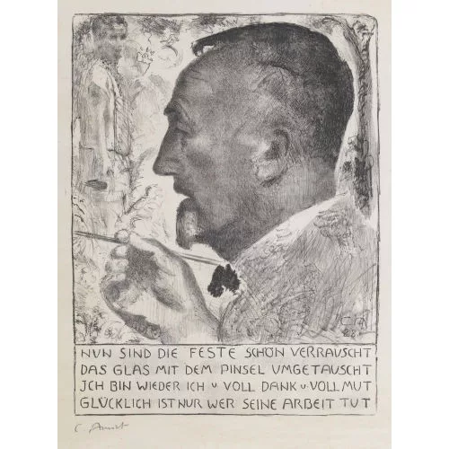 Cuno Amiet — "Der Künstler malend".