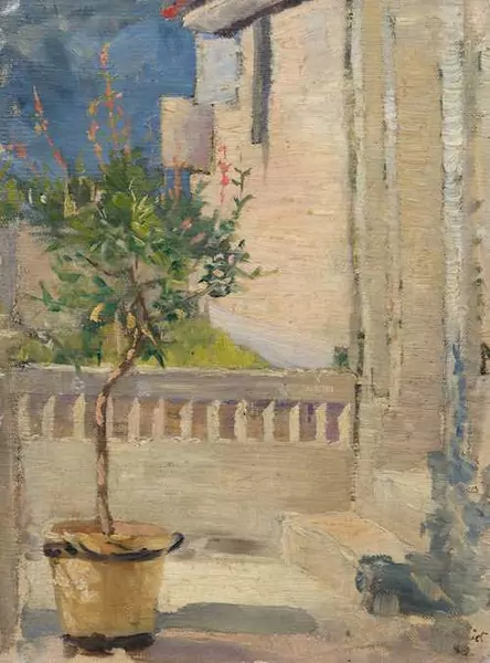 CUNO AMIET — In the little garden. 1889. — Koller Auktionen