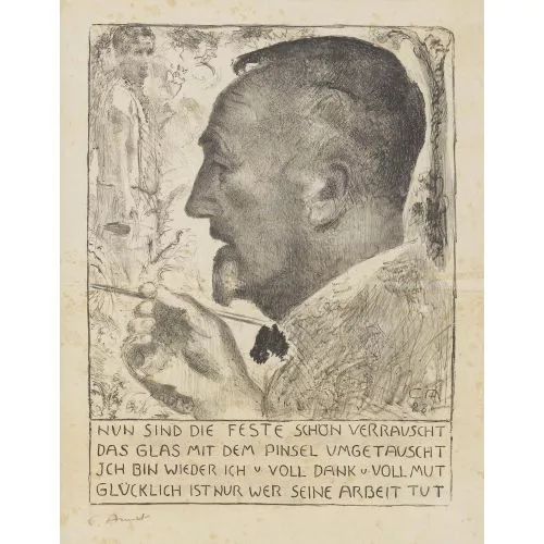 Cuno Amiet — Der Künstler malend.