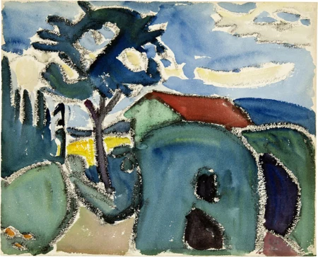Cuno Amiet — Landschaft auf der Oschwand — Galerie Kornfeld