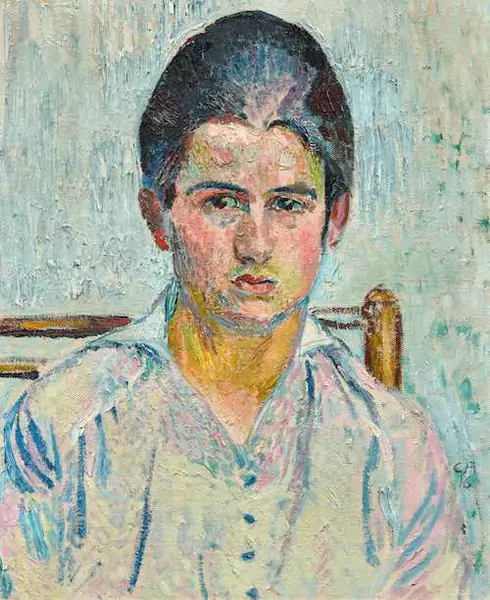 CUNO AMIET — Portrait of Greti Morgenthaler. 1916. — Koller Auktionen