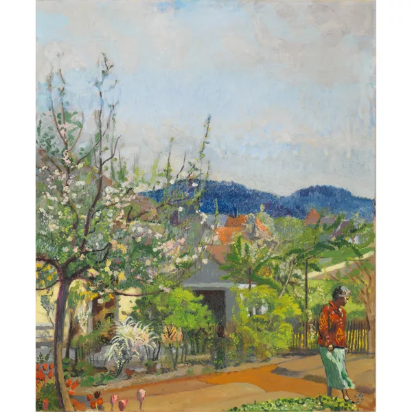 Cuno Amiet — Der Garten auf der Oschwand mit Änni Amiet