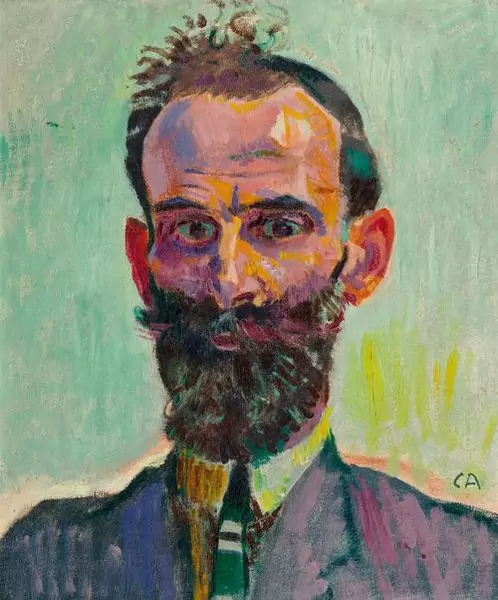 CUNO AMIET — Portrait eines Mannes. — Koller Auktionen