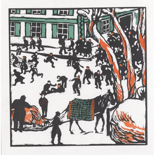 Cuno Amiet — Schulpause im Winter.