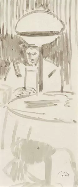 CUNO AMIET — Sitzende am Tisch. — Koller Auktionen