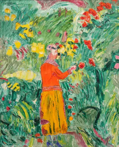 Frau im Garten, 1922