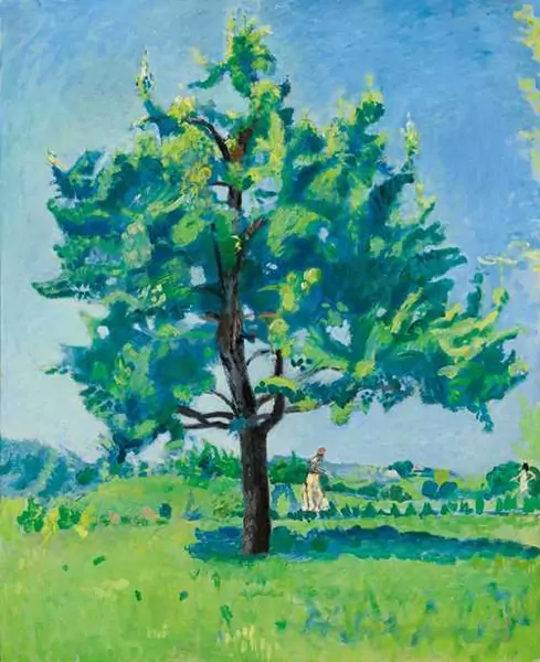 CUNO AMIET — Oschwand. "Portrait eines Baumes". 1934. — Koller Auktionen