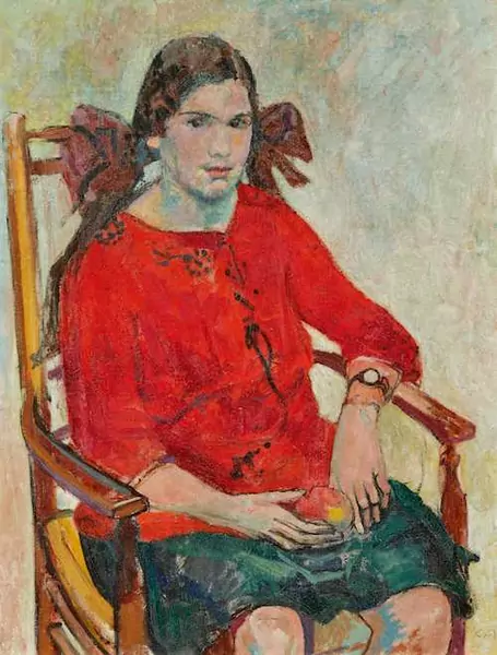 CUNO AMIET — Bildnis einer jungen Frau. Circa 1925. — Koller Auktionen