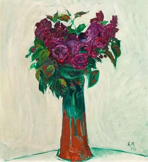CUNO AMIET — Roses in a vase. 1910. — Koller Auktionen