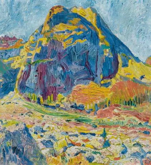 CUNO AMIET — Mountain landscape near Handeck. 1927. — Koller Auktionen