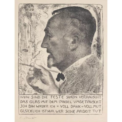 Cuno Amiet — Der Künstler malend.
