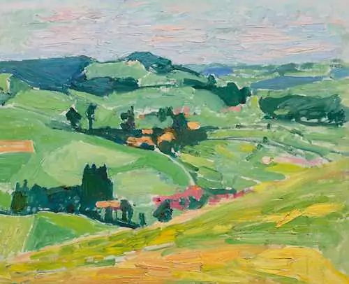 CUNO AMIET — Emmentaler Landschaft. 1949. — Koller Auktionen