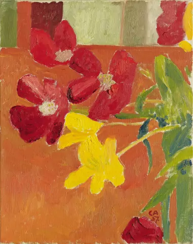 Stillleben mit Tulpen, 1957