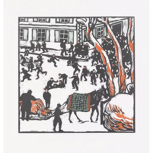 Cuno Amiet — Schulpause im Winter.