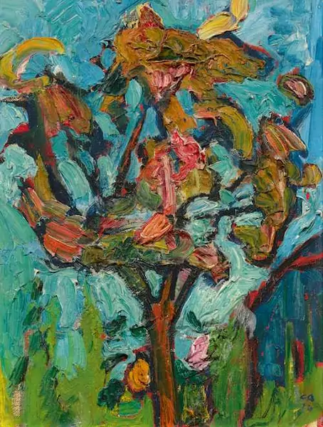 CUNO AMIET — Tree in blossom. Circa 1916. — Koller Auktionen