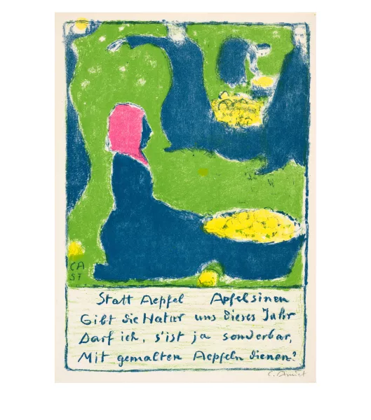 Cuno Amiet — Sammelnummer von 4 Neujahrsblättern