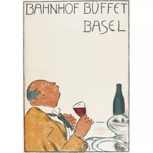 Cuno Amiet — "Bahnhof Büffet Basel".