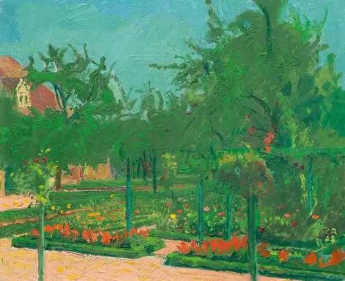 AMIET, CUNO — Grünes Gartenbild. 1948. (Green garden) — Koller Auktionen