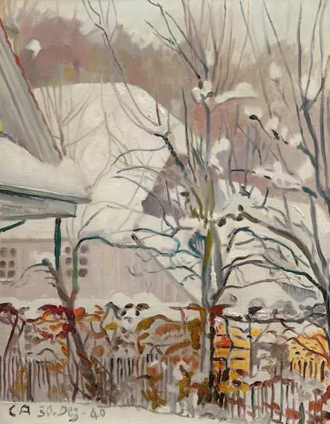 CUNO AMIET — Haus im Schnee. 1940. — Koller Auktionen