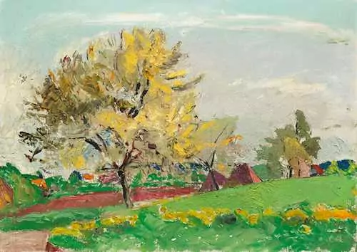 CUNO AMIET — Tree in blossom. 1942. — Koller Auktionen