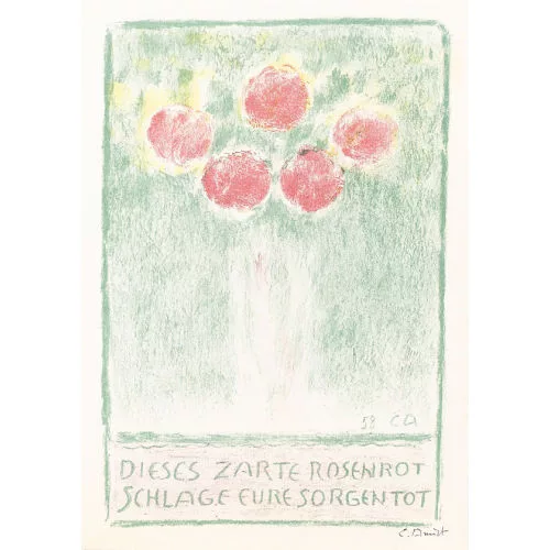 Cuno Amiet — Blumenvase mit Rosen.