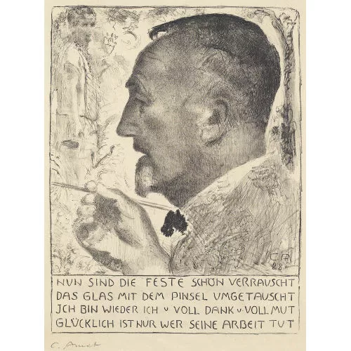 Cuno Amiet — Der Künstler malend.