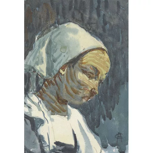 Cuno Amiet — Tête de Bretonne.