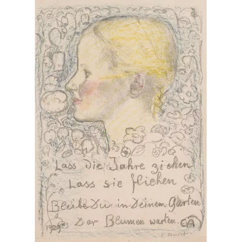 Cuno Amiet — Mädchen im Profil.