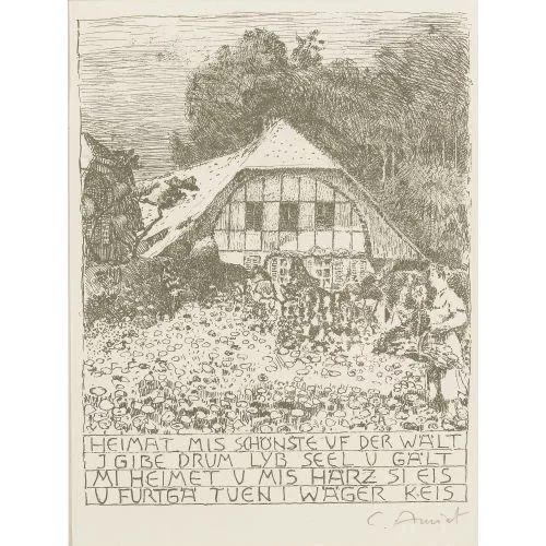 Cuno Amiet — "Haus und Garten des Künstlers".