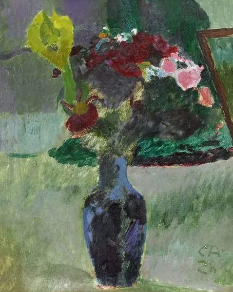 CUNO AMIET — Blumenstrauss in einer Vase. 1928. — Koller Auktionen
