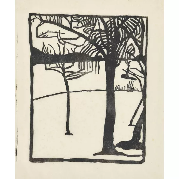 Cuno Amiet — "Winterlandschaft mit Baum".