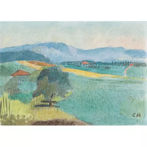 Landschaft mit Baum