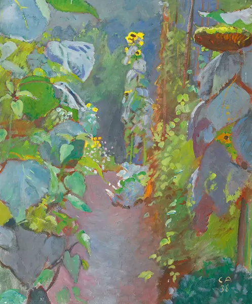 "Sonnenblumen im Regen"