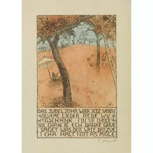 "Amiets Lieblingthema, die Obsternte"