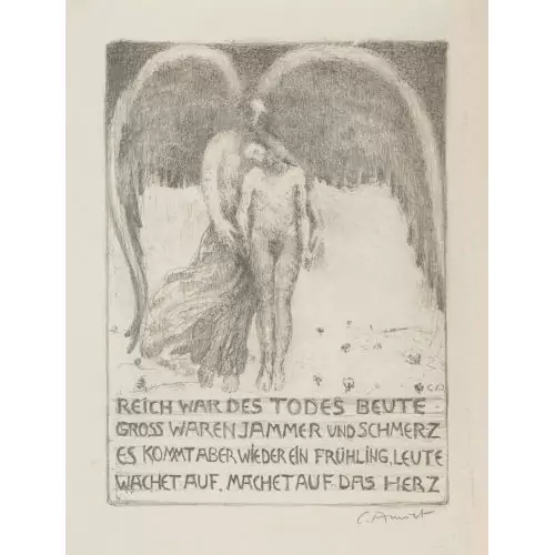 "Gedenkblatt an den Tod Oscar Millers"