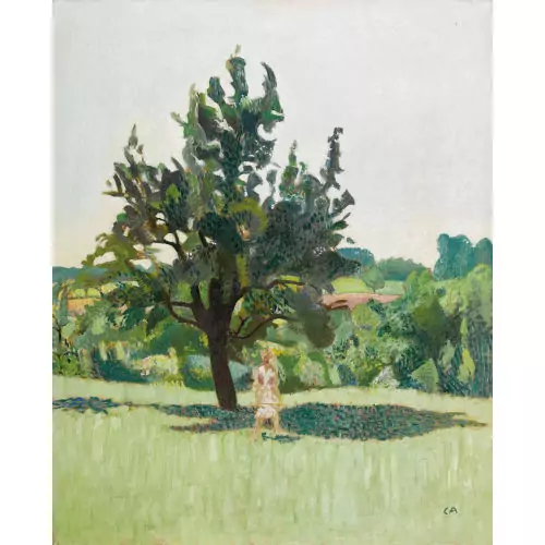 "Baum mit Figur"