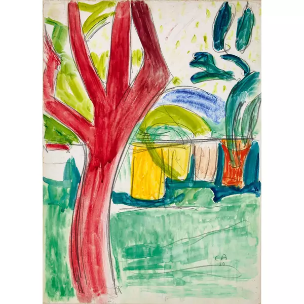 Der Obstgarten bei Cuno Amiets Ateliergebäude