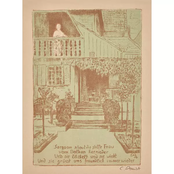 "Wohnhaus des Künstlers auf der Oschwand"