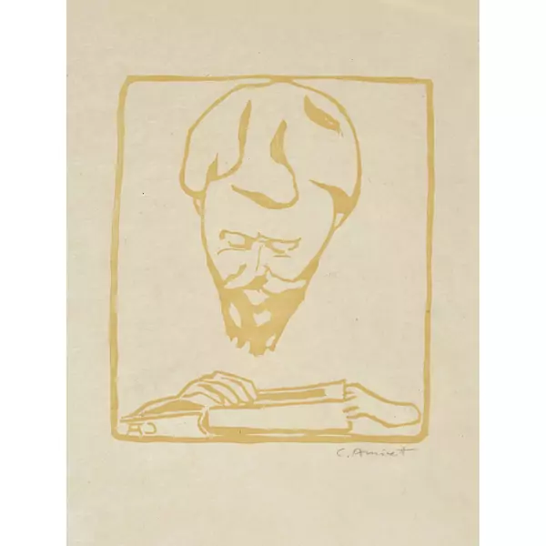 "Giovanni Giacometti, beim Lesen"