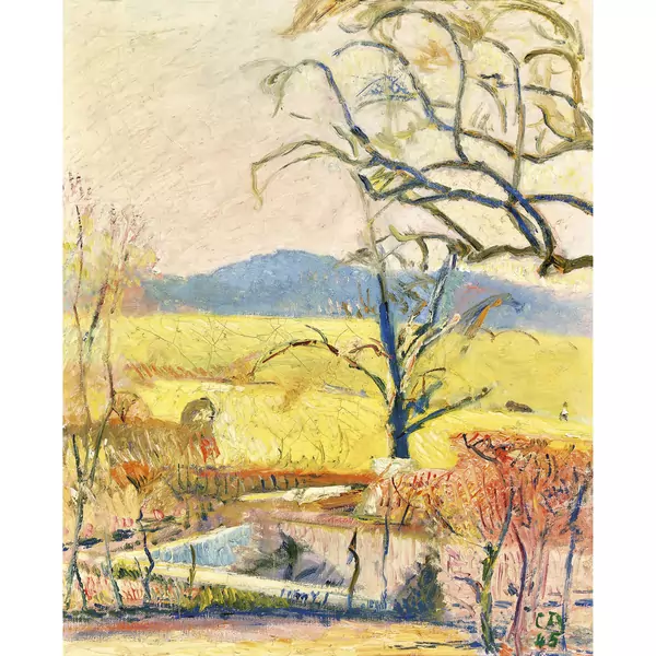 "Vorfrühling mit Baum"