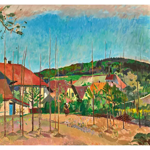 Der Garten auf der Oschwand im Frühling