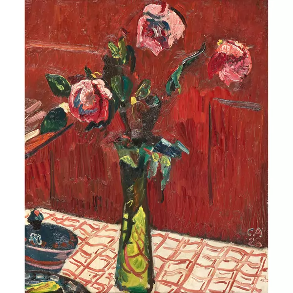 "Rosen in einer Glasvase"