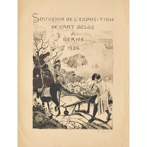 "Gedenkblatt Ausstellung belgischer Kunst Bern 1926"