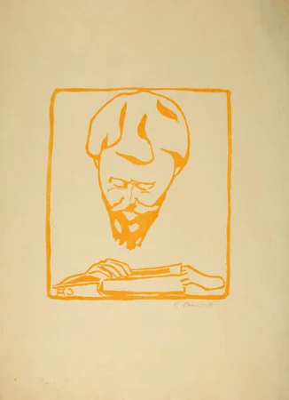 Cuno Amiet — Giovanni Giacometti, beim Lesen — Galerie Kornfeld