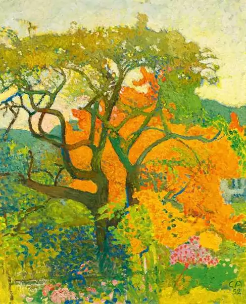 CUNO AMIET — Spätsommer auf der Oschwand - "Der alte Baum". 1952. — Koller Auktionen