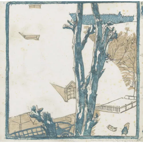 Cuno Amiet — "Schneelandschaft, ein Haus auf der Oschwand".