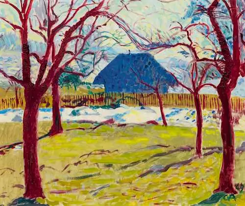 CUNO AMIET — The Blue House. 1949. — Koller Auktionen