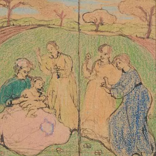 CUNO AMIET — Die Anbetung. 1895. — Koller Auktionen